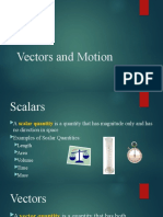 Vectors and Motion