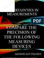 Uncertainties in MEasurements
