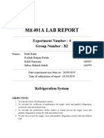 Me401A Lab Report: Experiment Number: 4 Group Number: B2