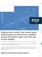 Optimisingnutrition Food Insulin Index 2