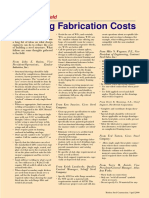 Reducing Fabrication Costs: Ideas From The Field