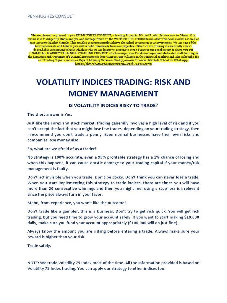Trading Volatility Index | PDF | Stock Market Index | Algorithmic Trading