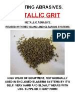 Blasting Abrasives Metallic Grit p