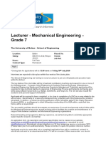 Lecturer - Mechanical Engineering - Grade 7 at The University of Bolton