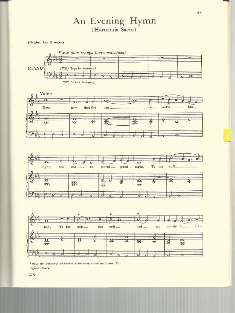 An Evening Hymn Purcell Pdf