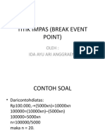 Break Event Point dan contoh soal