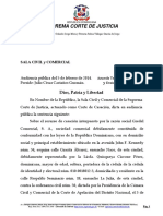 FALL Gredel Comercial S.A. vs. Orlando Jorge Mera y Comp.