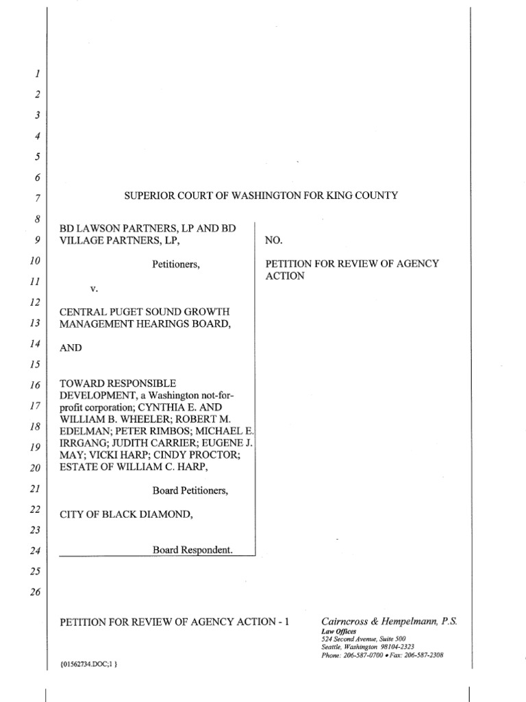 Petition for Review of Board Order | PDF