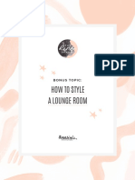Bonus - How To Style A Lounge Room