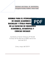 Normas para Bachillerato y Titulación en La FIEECS - Acf