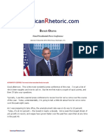 Barack Obama - Final Presidential Presser