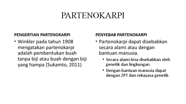 PARTENOKARPI | PDF