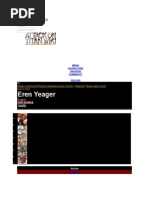 Eren Yeager: Attack On Titan Wiki