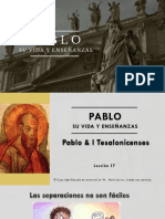 Pablo Su Vida y Ensenanzas Leccion 17 1 de Tesalonicenses - Slides