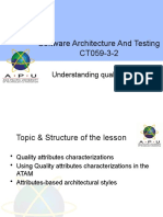 Week 9 - Understanding Quality Attributes