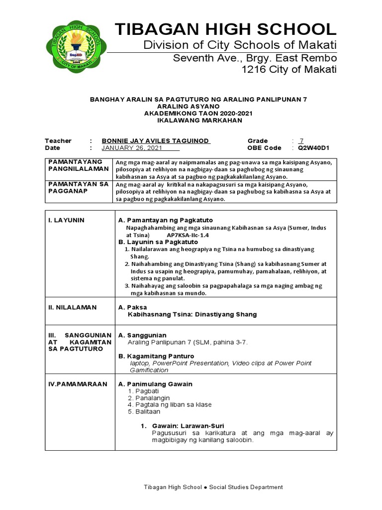 For Demo Teaching 1 | PDF
