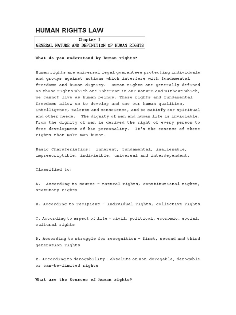 Understanding Human Rights Law | PDF | European Convention On Human ...