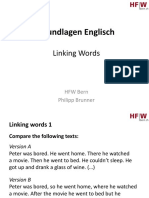 Englisch Grundlagen Linking Words