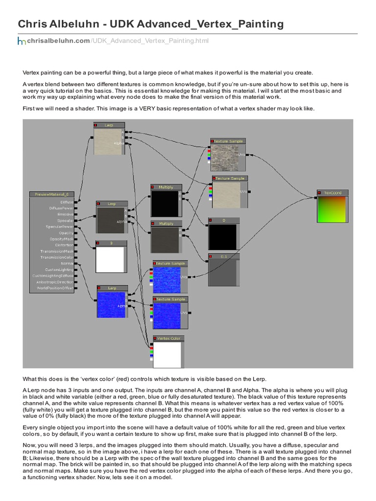 Advanced Vertex Painting in Unreal 5 | PDF | Shader | 3 D Computer Graphics