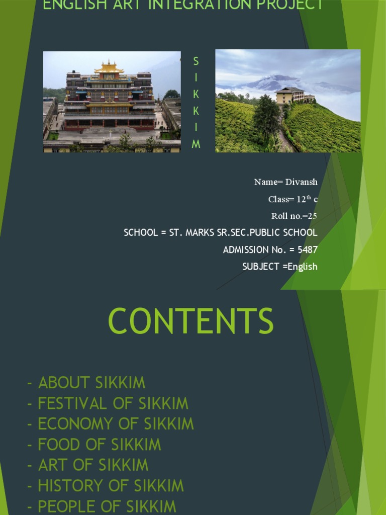 Sikkim: An Art Integration Project | PDF | Nepal | Food And Drink
