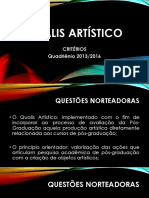 Qualis Artistico 2013-2016
