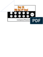 Punch Card Template 12