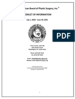 American Board of Plastic Surgery Oral Exam Booklet of Information OE - 2020 - 2021 - BOI