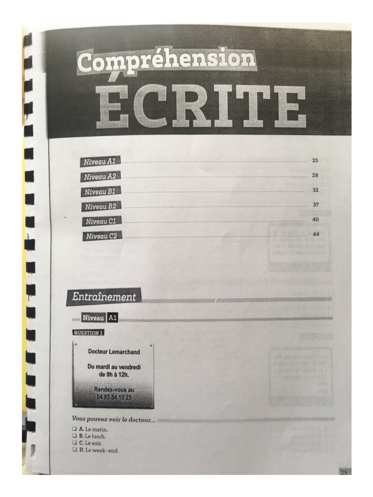 Comprehension Ecrite TCF Q II | PDF