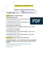 Ligas y Codiggggos de Classroom 3º B