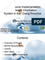 Open Source Implementation of A Health Information System in Bac Giang Province