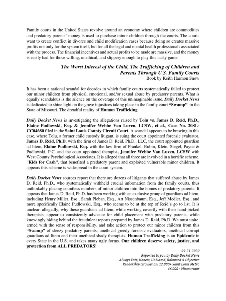 Daily Docket News | PDF | Contact (Law) | Legal Guardian