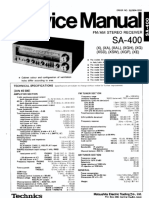 Technics SA 400 Service Manual