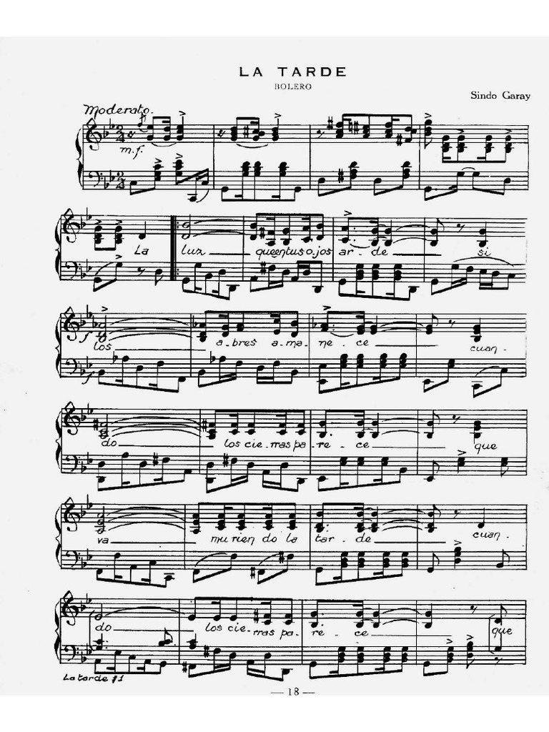 La Tarde Sindo Garay PDF