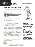 Year 4 How the World Works Newsletter