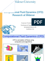 Computational Fluid Dynamics (CFD) Research at Widener: Kamran Fouladi, PH.D., P.E. Mechanical Engineering Dept