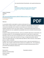 Nanomedicina Dióxido de Titanio Nanoestructurado Fotoactivado, Como Agente Anticanceroso Prometedor