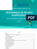 Programas de Estudio Inicial