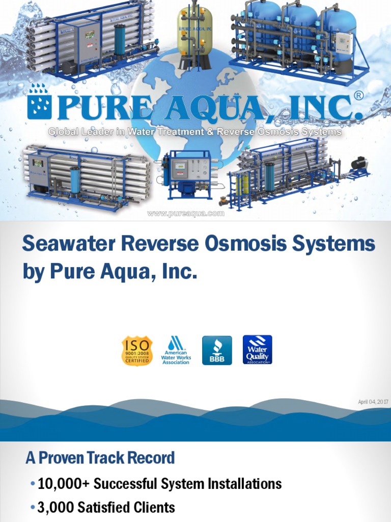 Seawater RO Systems Overview | PDF