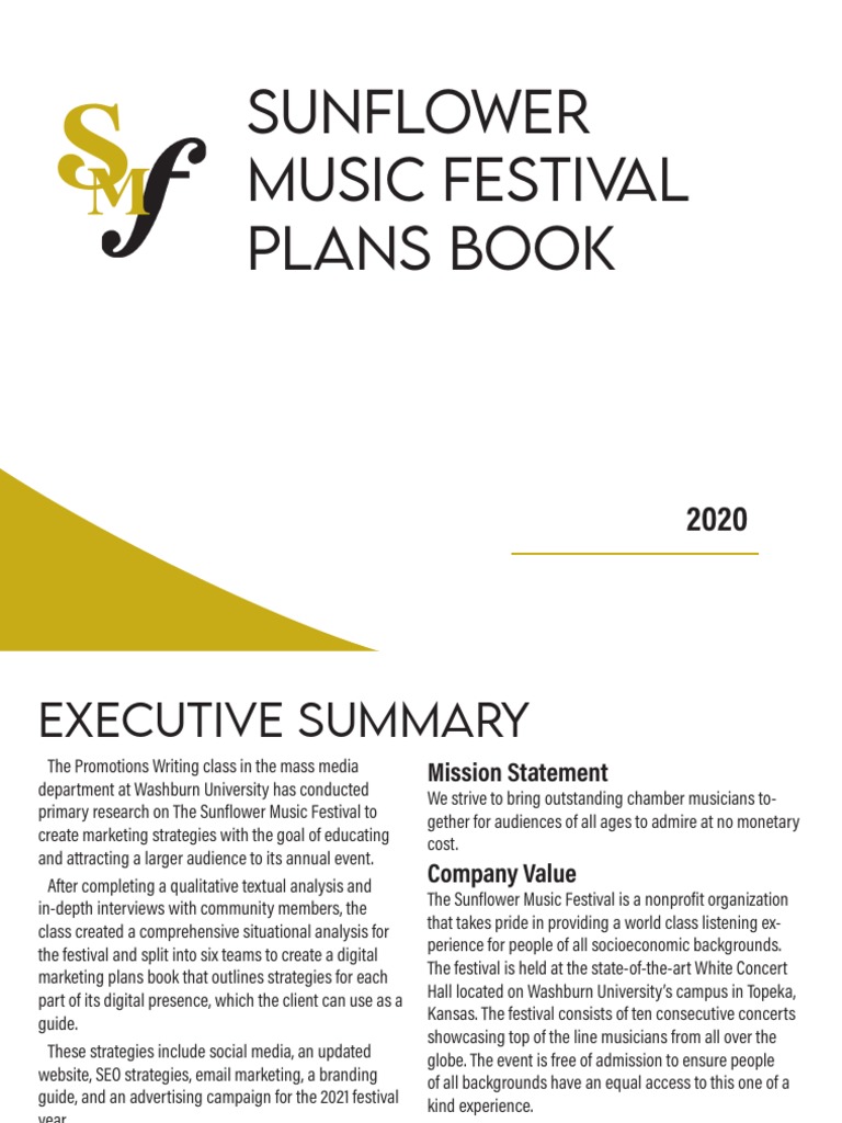 Sunflower Music Festival SEO Plan | PDF | Social Media | Popular ...