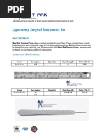 Instrument Count Sheet | PDF | Medical Procedures | Surgery