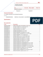 Set, Laparotomy, Instruments: General Information