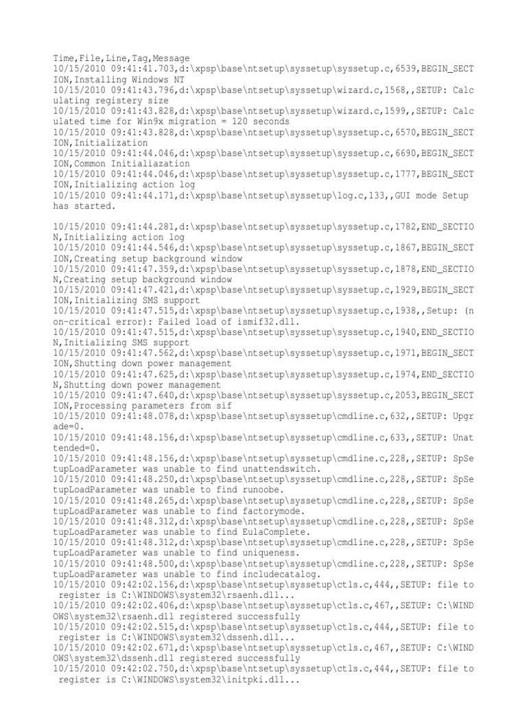 Setuplog | PDF | Microsoft Software | Computer Engineering