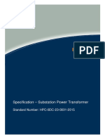 HPC 8dc 23 0001 2015 Spec Substation Power Transformer 231120