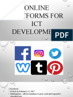 Online Platforms For ICT Development