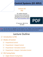Linear Control Systems (EE-3052) : Lecture-16 PID