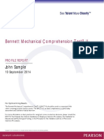 Bennett Mechanical Comprehension Test II: John Sample