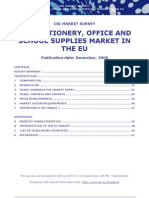 The Stationery, Office and School Supplies Market in The EU