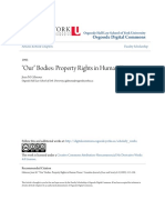 Our Bodies - Property Rights in Human Tissue