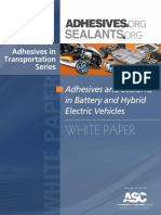 Adhesives Sealants Org White Paper Adhesives Sealants in Battery and Hybrid Electric Vehicles