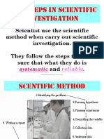 1.3 - Steps in Scientific Investigation